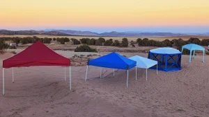 beach canopy use as sun shelters
