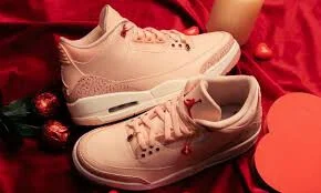 Air Jordan 3 Valentine’s Day edition in soft pink