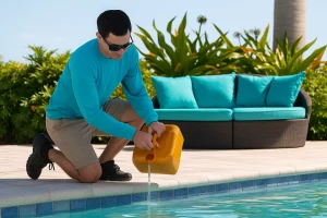 Liquid Chlorine for pool maintenance