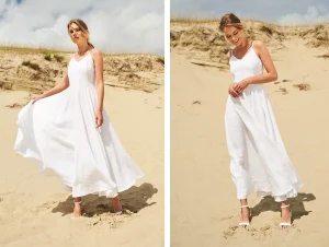 White Linen Dress