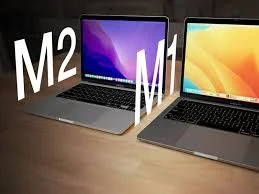  M1 vs M2 chip laptops side-by-side comparison