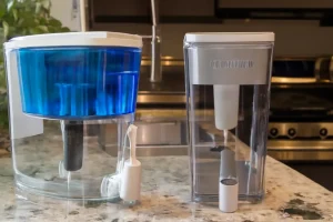 Two water filter dispensers