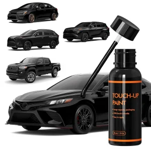 HD touch-up paint bottle for black car