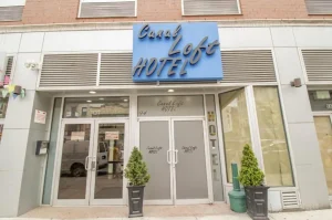 Main entrance view of Canal Loft Hotel