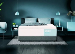 Casper Mattress setup in modern bedroom