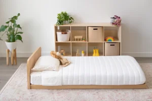 cozy minimalist twin floor bed