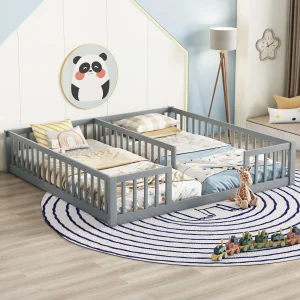 Montessori Floor Bed with Twins