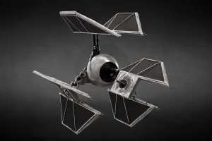 3D render of a Defender TIE fighter