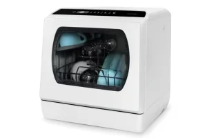 Compact White Countertop Dishwasher