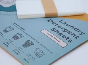 Hey Sunday laundry sheets with Ocean Breeze packaging 