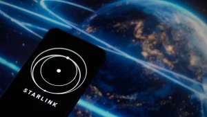 Starlink app with Earth background