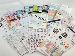 Decorative Stickers in a Sticker Book