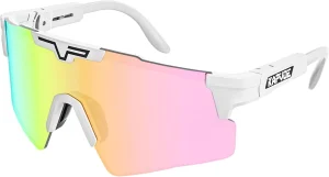 sunglasses with rainbow-tinted wraparound