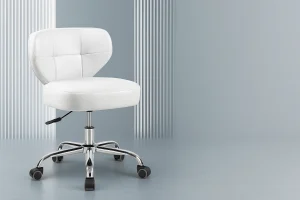 White adjustable salon chair