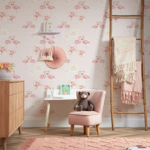 Soft Pink Floral Wallpaper