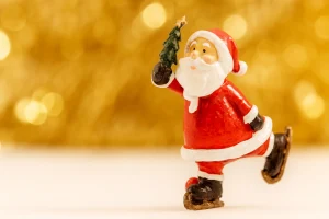 Festive Santa ornament