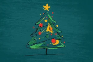 christmas tree drawing ideas