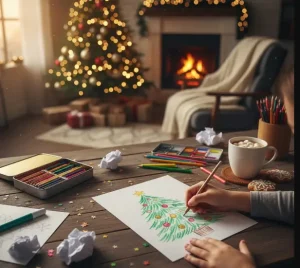 christmas tree drawing