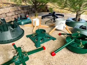 Christmas tree stand strong enough for small spaces