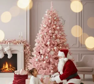 pink christmas tree near me 