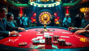 Experience thrilling poker action at ww 88 with vibrant lights and professional gameplay.