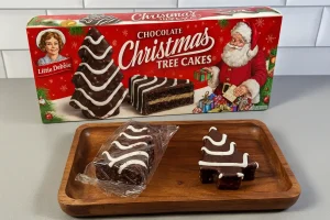 Little Debbie Christmas Tree Cakes in chocolate flavour