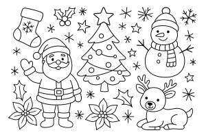 christmas coloring sheets