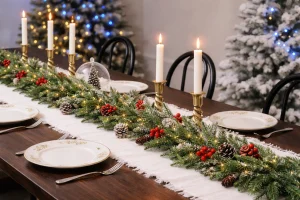 modern christmas table settings ideas 