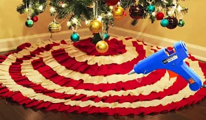 No Sew Tri-coloured Tree Skirt
