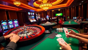 Experience high-stakes gaming at s88bet with vibrant casino visuals and thrilling atmosphere.