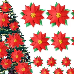 artificial christmas flowers for outside 