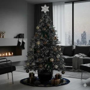 black christmas tree