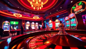 Experience high-stakes gaming at rikvip with vibrant casino visuals featuring chips and roulette.
