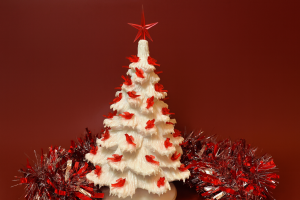 ceramic christmas tree with lights 
