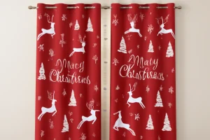 christmas curtains for living room 