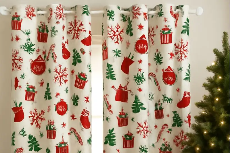 christmas curtains