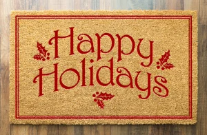 christmas door mat outdoor