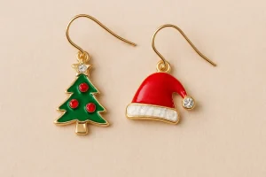 christmas earrings