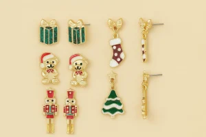 elegant christmas earrings 
