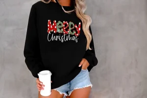 christmas sweatshirts for ladies