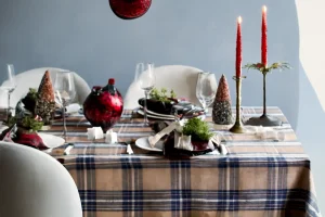 christmas tablecloth plastic