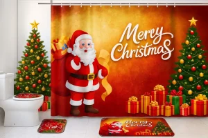 christmas shower curtain