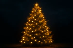 christmas tree with lights