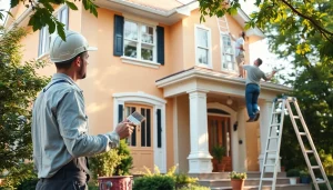 Home Painting Companies showcasing professional painters applying quality paint.