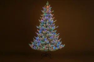 flocked christmas tree decorating ideas 