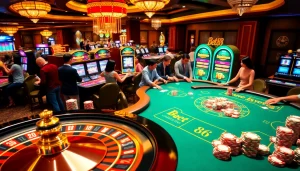 Experience the excitement of Bet88 with vibrant casino elements, poker chips, and roulette.