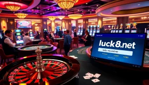 Tham gia vào các trải nghiệm chơi casino đầy hồi hộp tại https://luck8.net với các vòng quay roulette và lá bài poker.