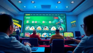 Antarmuka permainan togel Sumo online yang menampilkan elemen interaktif yang hidup dan desain yang ramah pengguna.