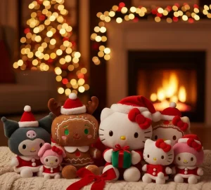 hello kitty christmas plush