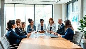 Nonprofit leaders at a strategic meeting demonstrating collaboration and leadership aligned with https://scionexecutivesearch.com/.